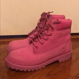 Pink Timberland Boots